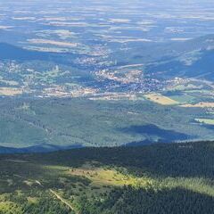 Flugwegposition um 13:55:07: Aufgenommen in der Nähe von Okres Šumperk, Tschechien in 1703 Meter